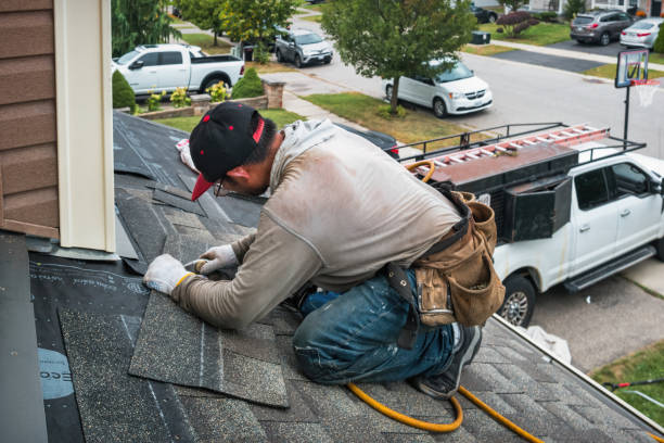 Professional Roofing technician working in Portland, CT